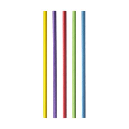 Multicolor Straight Paper Straws FSC